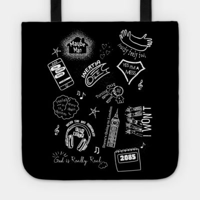 The Maybe Man Song List Vintage Wash Tote Official Ajr Band Store