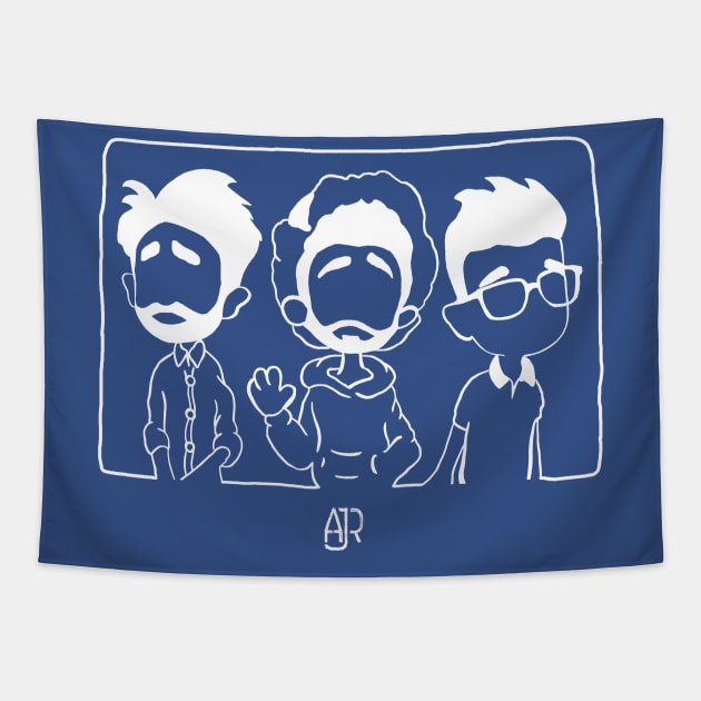 Ajr Carton Tapestry Official Ajr Band Store