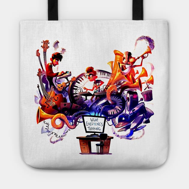 Ajr Cartoons Tote Official Ajr Band Store