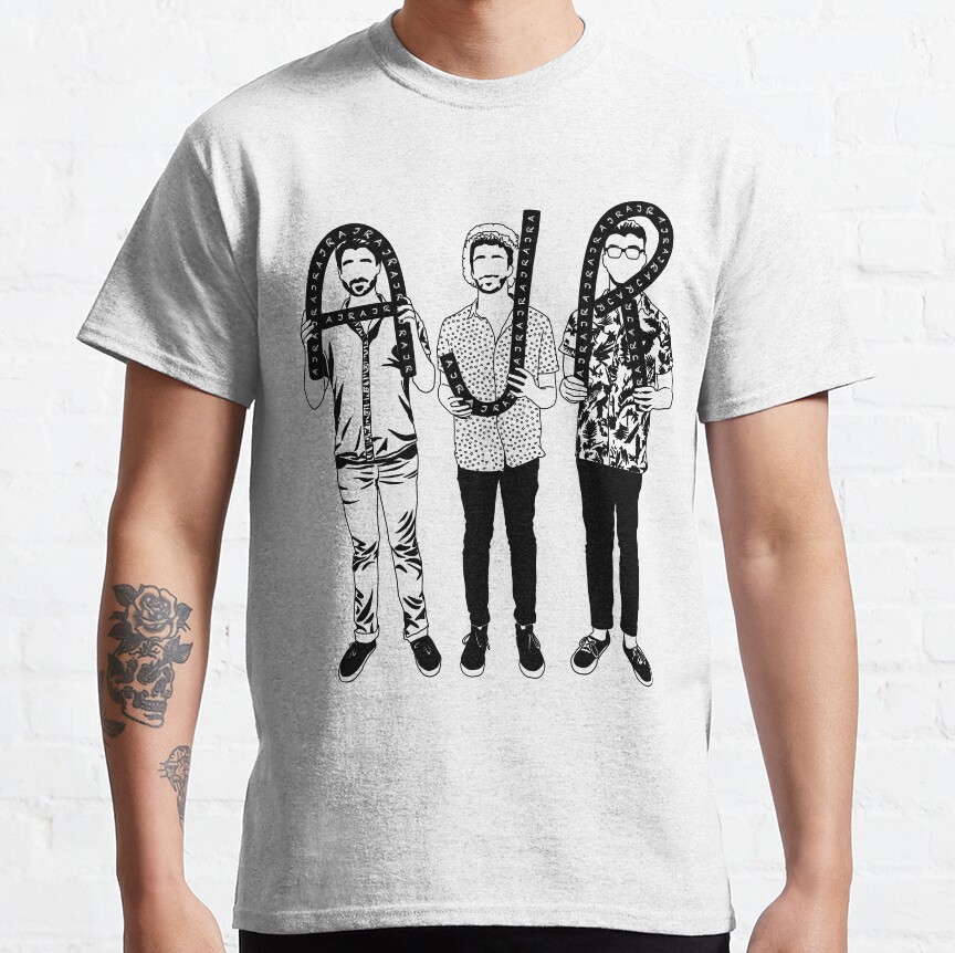 Ajr Band Black Outline T-Shirt Official Ajr Band Store