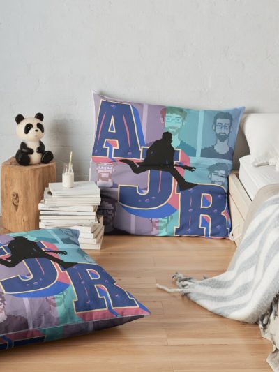 Ajr Pixel Art Throw Pillow Official Ajr Band Store