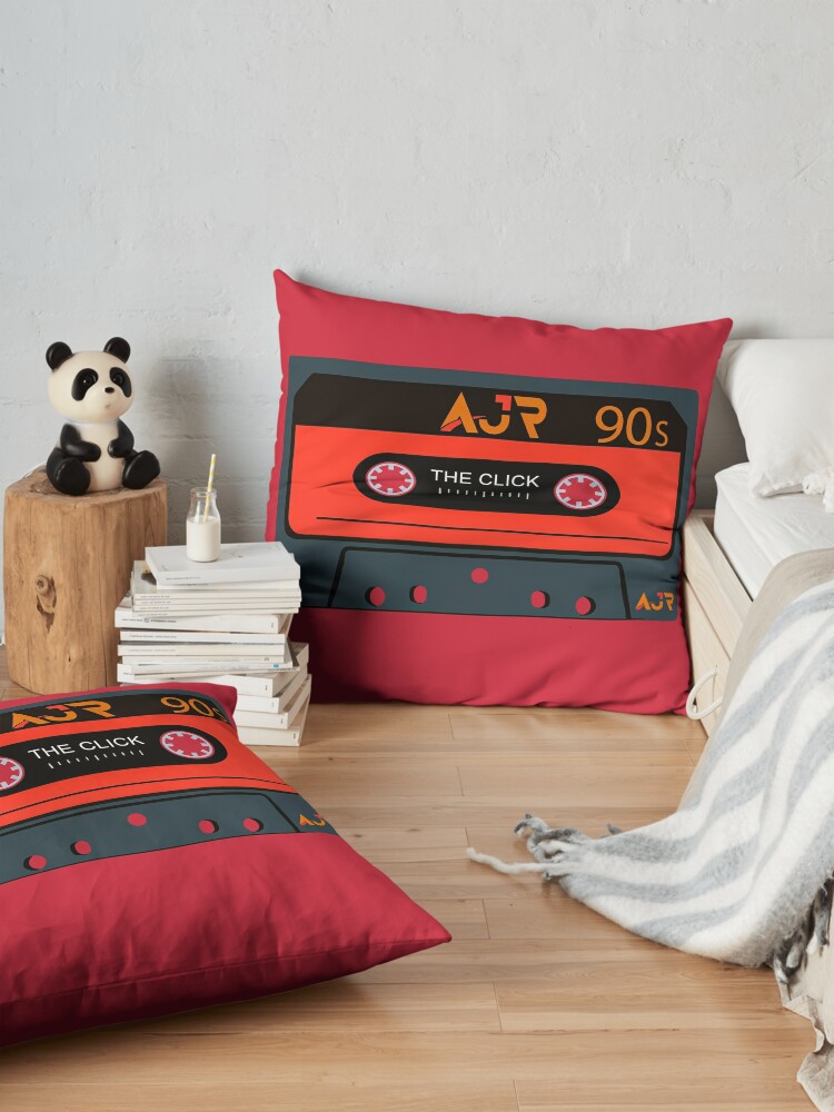 Relive The Nostalgia Of Ajr'S The Click Era With This Vintage Cassette Tape Design Throw Pillow Official Ajr Band Store