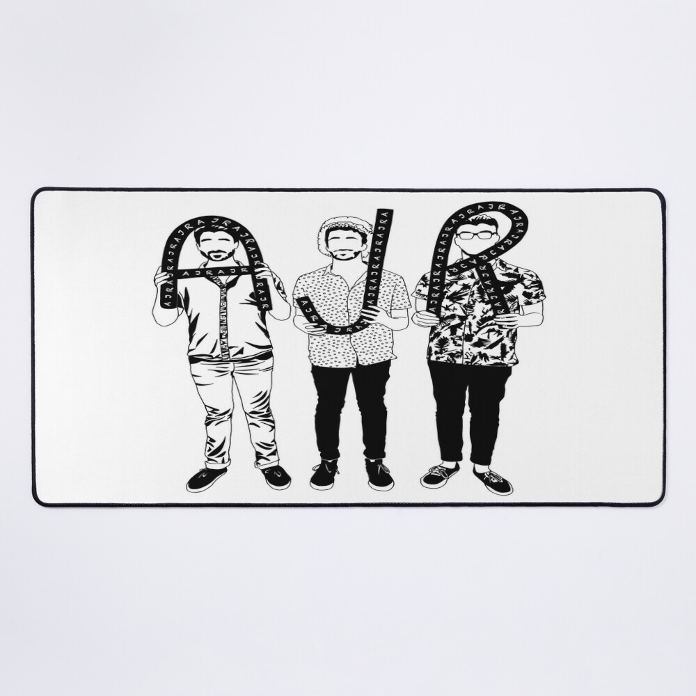 Ajr Band Black Outline Mouse Pad Official Ajr Band Store
