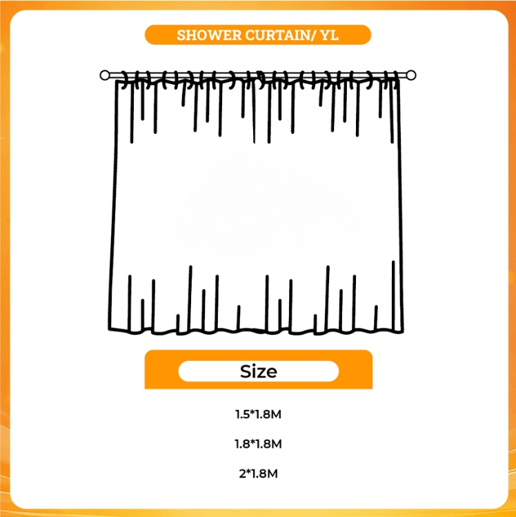 3D shower curtain - Ajr Band Store